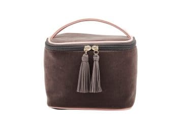 Louenhide Saffron Velvette Cosmetic Case - Smoke