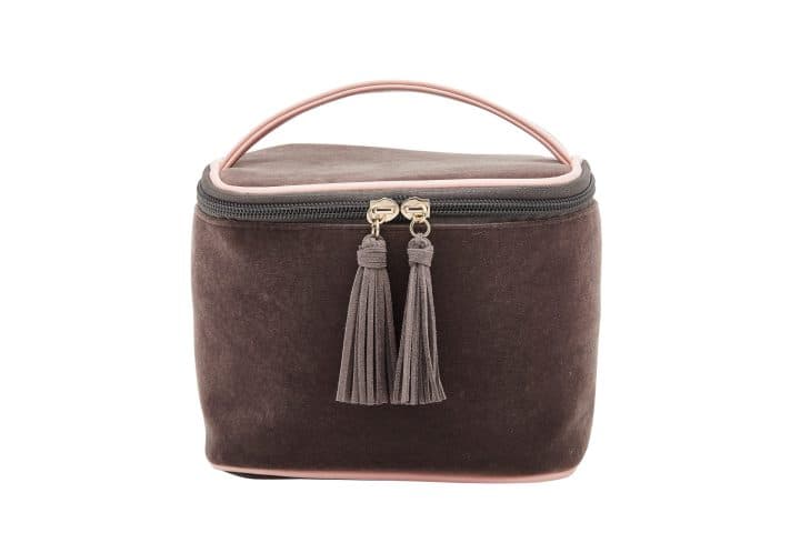 Louenhide Saffron Velvette Cosmetic Case - Smoke